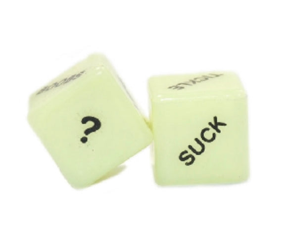 Glow in the dark dice